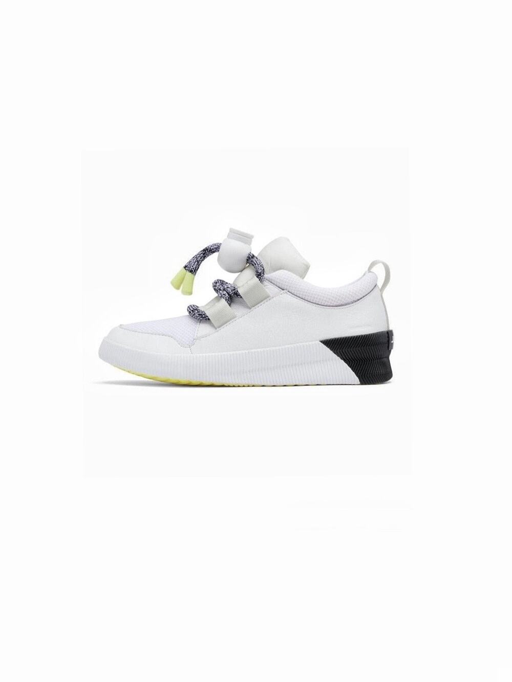 SOREL Out N About Plus Street Sneak White Black Puffy Toggle Sneakers Comfy Shoe